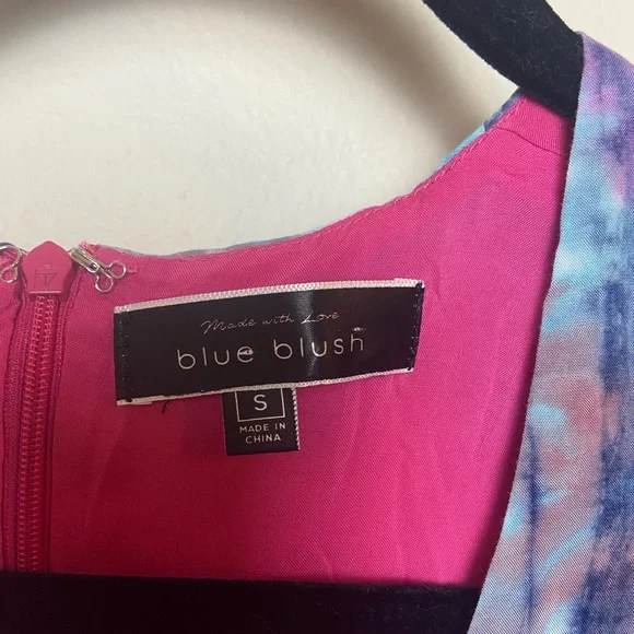 Colorful Tie-Dye v-neck Romper by Blue Blush - Picture 3 of 8